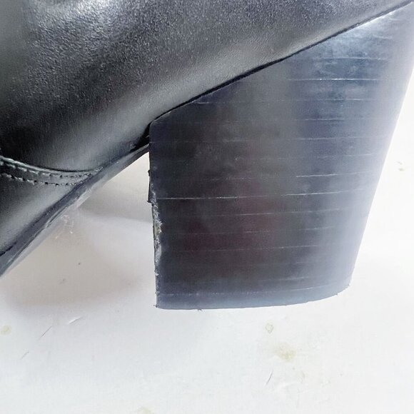 Steve Madden Patricia Black Leather Chelsea Boot Pointed Toe Bootie Size 10 - Picture 11 of 13